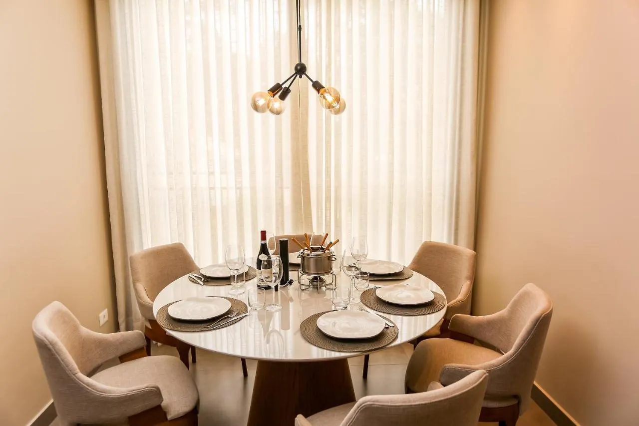 Apartmán Quatro Estacoes Hospeda- Star Green 104- Elegancia E Tranquilidade A 500M Do Capivari Em Campos do Jordão